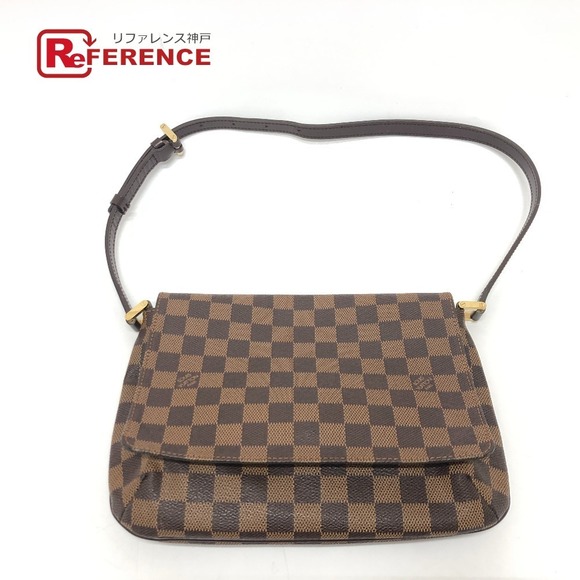 Louis Vuitton Bag Damier Canvas Shoulder Musette Ebene Bag Tango - Picture 1 of 9